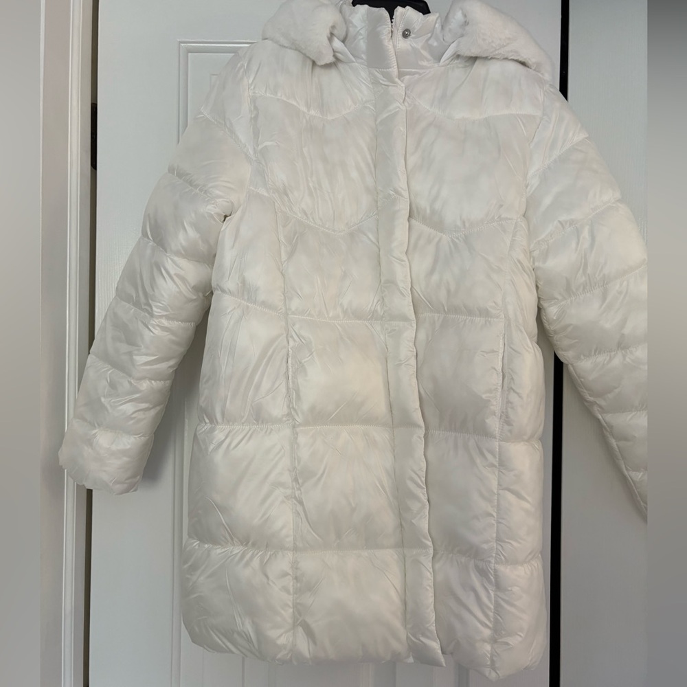 Copper Key Kids Ivory Puffer Coat